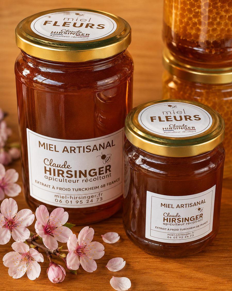 Pot de miel de Fleurs Hirsinger, en pleine nature